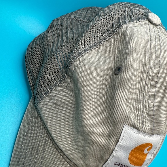 Carhartt Hat Cap Snapback Canvas/Mesh Gray One Size Adjustable - Picture 3 of 11